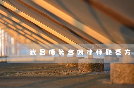 武昌债务合同律师联系方式 武昌债务合同律师联系方式