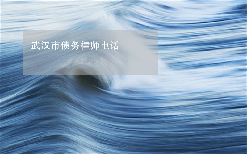 武汉市债务律师电话 武汉市债务律师电话