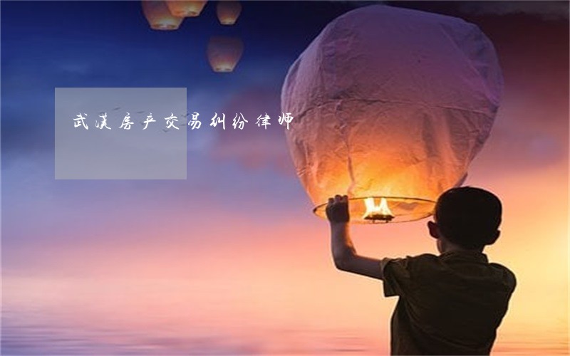 武汉房产交易纠纷律师 武汉房产交易纠纷律师
