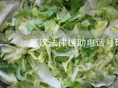 武汉法律援助电话号码 武汉法律援助电话号码