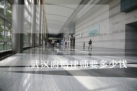 武汉离婚律师要多少钱 武汉离婚律师要多少钱