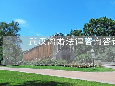 武汉离婚法律咨询咨询 武汉离婚法律咨询咨询