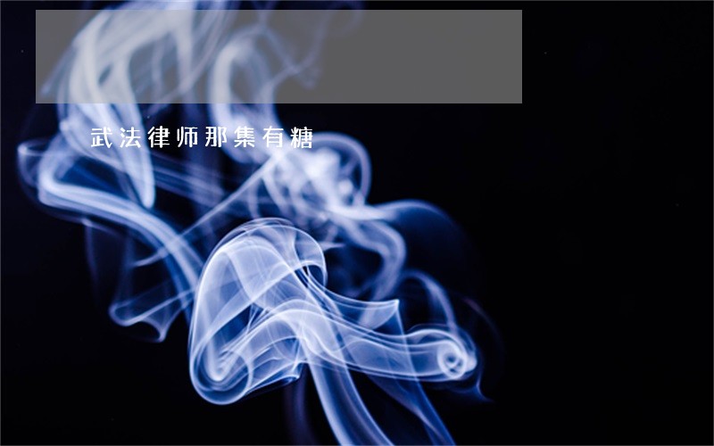 武法律师那集有糖 武法律师那集有糖