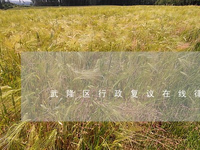 武隆区行政复议在线律师 武隆区行政复议在线律师