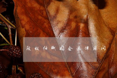段毅任职国企法律顾问