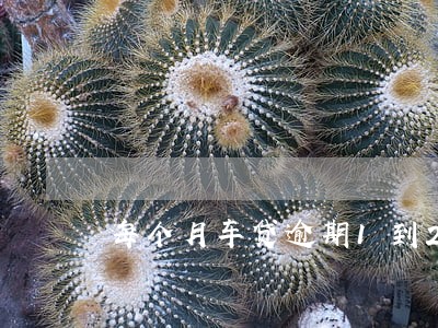 每个月车贷逾期1到2天
