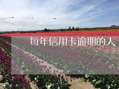 每年信用卡逾期的人 每年信用卡逾期的人