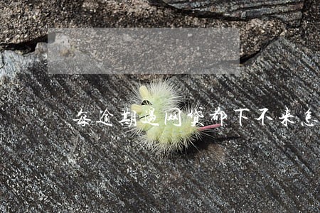 每逾期过网贷都下不来怎么办