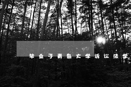 毕业于青岛大学诉讼法学专业 毕业于青岛大学诉讼法学专业