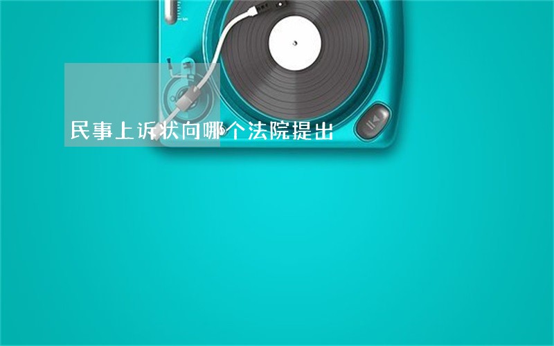 民事上诉状向哪个法院提出 民事上诉状向哪个法院提出