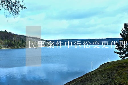 民事案件中诉讼变更代理人 民事案件中诉讼变更代理人