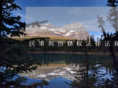 民事纠纷物权法律法规