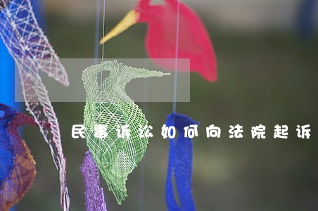 民事诉讼如何向法院起诉