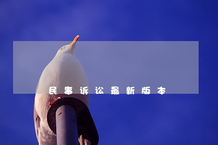民事诉讼最新版本 民事诉讼最新版本