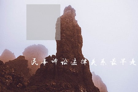 民事诉讼法律关系最早是谁提出 民事诉讼法律关系最早是谁提出