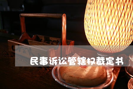 民事诉讼管辖权裁定书