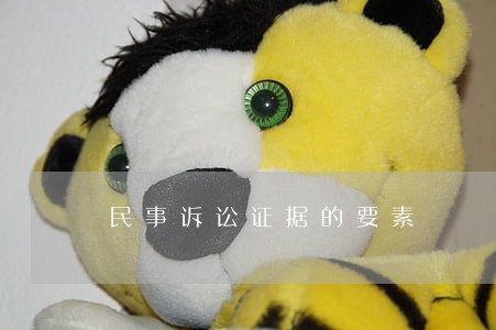 民事诉讼证据的要素