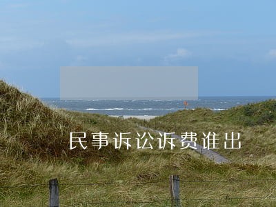 民事诉讼诉费谁出 民事诉讼诉费谁出