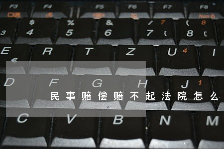 民事赔偿赔不起法院怎么处理
