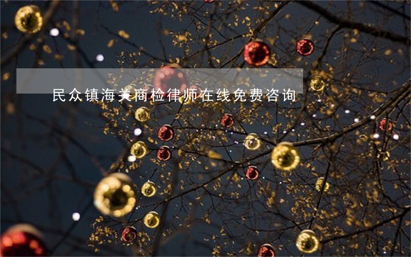 民众镇海关商检律师在线免费咨询 民众镇海关商检律师在线免费咨询