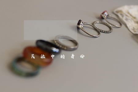 民法中的身份
