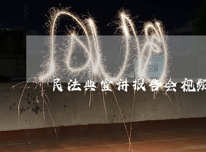 民法典宣讲报告会视频 民法典宣讲报告会视频