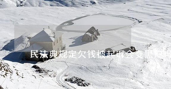 民法典规定欠钱被起诉会变黑户吗 民法典规定欠钱被起诉会变黑户吗