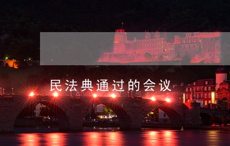 民法典通过的会议