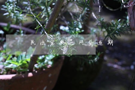 民法宝典之网贷逾期 民法宝典之网贷逾期