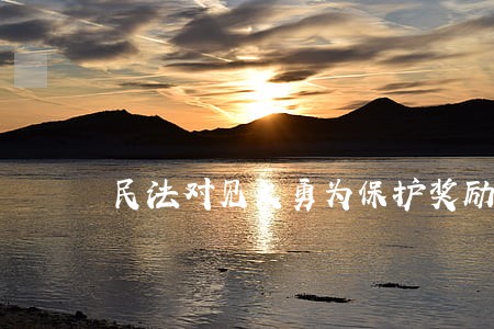 民法对见义勇为保护奖励规定 民法对见义勇为保护奖励规定