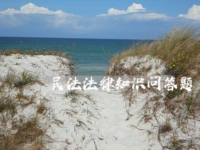 民法法律知识问答题 民法法律知识问答题