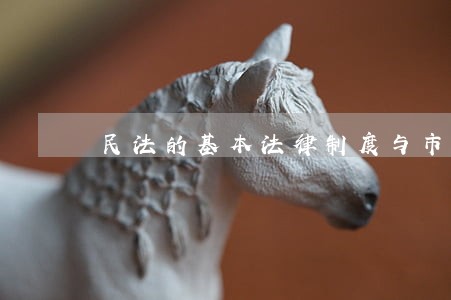 民法的基本法律制度与市场经济
