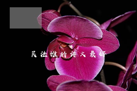 民法谁的讲义最好 民法谁的讲义最好