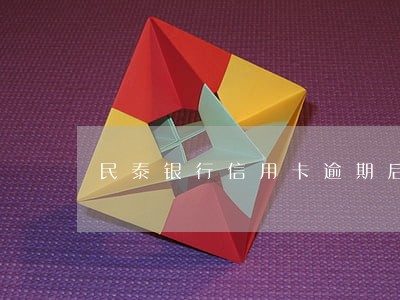 民泰银行信用卡逾期后能办分期吗
