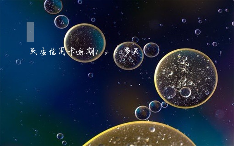 民生信用卡逾期120多天
