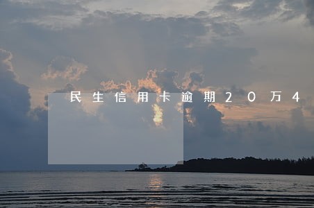 民生信用卡逾期20万4年了 民生信用卡逾期20万4年了