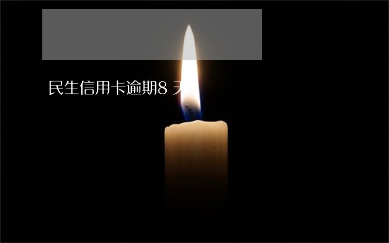 民生信用卡逾期8天