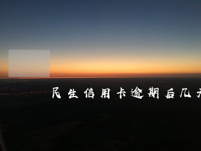 民生信用卡逾期后几天上报