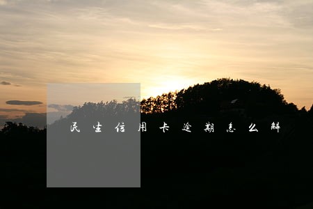 民生信用卡逾期怎么解 民生信用卡逾期怎么解