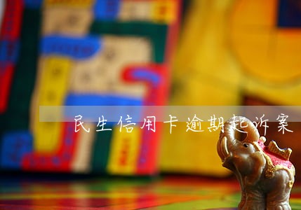 民生信用卡逾期起诉案 民生信用卡逾期起诉案