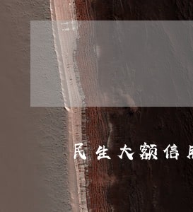 民生大额信用卡逾期