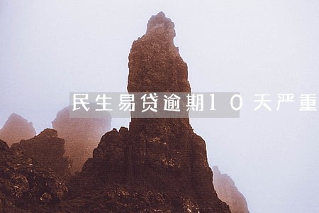 民生易贷逾期10天严重吗