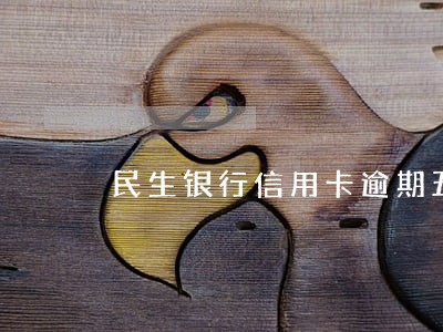 民生银行信用卡逾期五年了 民生银行信用卡逾期五年了