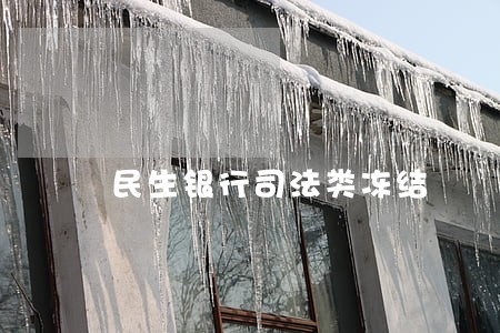 民生银行司法类冻结 民生银行司法类冻结