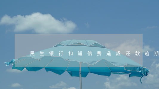 民生银行扣短信费造成还款逾期 民生银行扣短信费造成还款逾期