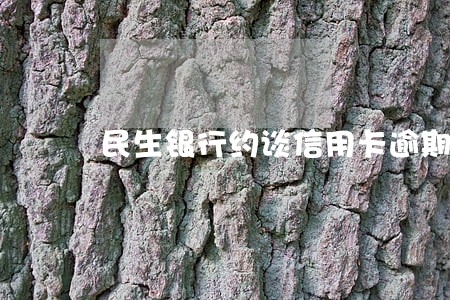 民生银行约谈信用卡逾期持卡人 民生银行约谈信用卡逾期持卡人