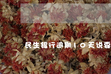 民生银行逾期10天说要停卡 民生银行逾期10天说要停卡