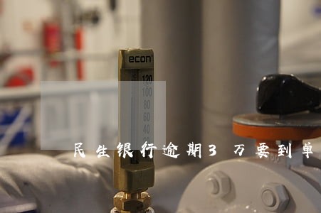 民生银行逾期3万要到单位 民生银行逾期3万要到单位
