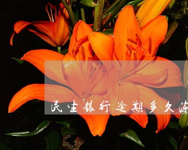 民生银行逾期多久冻结 民生银行逾期多久冻结