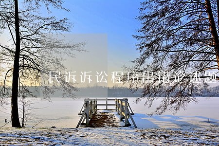 民诉诉讼程序出错论述题 民诉诉讼程序出错论述题